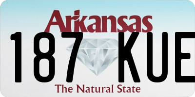AR license plate 187KUE