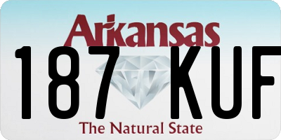 AR license plate 187KUF