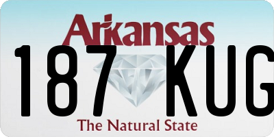 AR license plate 187KUG