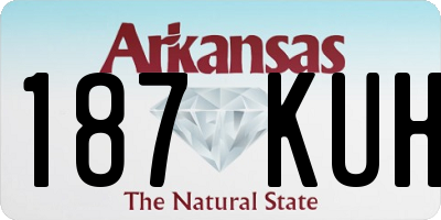 AR license plate 187KUH