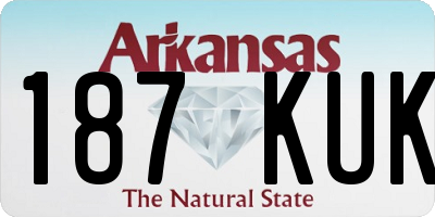 AR license plate 187KUK