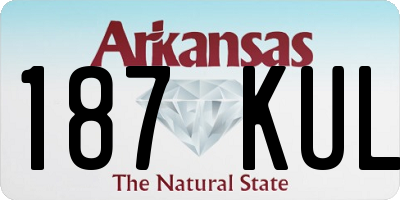 AR license plate 187KUL