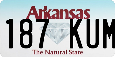AR license plate 187KUM