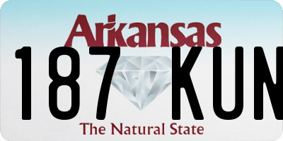 AR license plate 187KUN