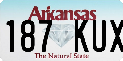 AR license plate 187KUX