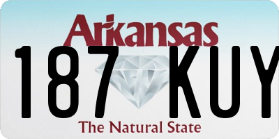 AR license plate 187KUY