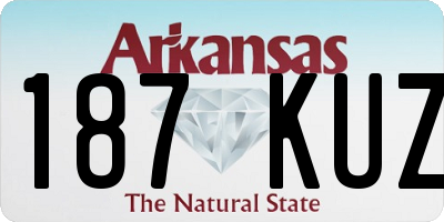 AR license plate 187KUZ
