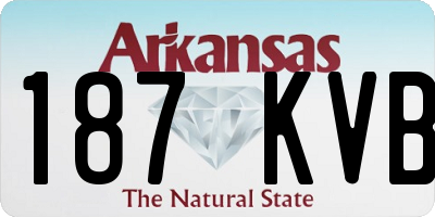 AR license plate 187KVB