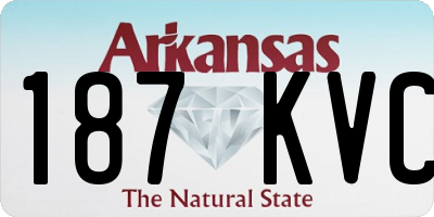 AR license plate 187KVC