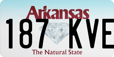 AR license plate 187KVE