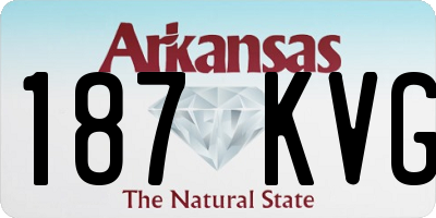 AR license plate 187KVG