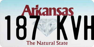 AR license plate 187KVH