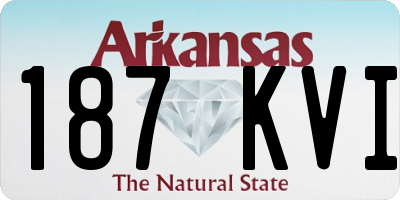 AR license plate 187KVI