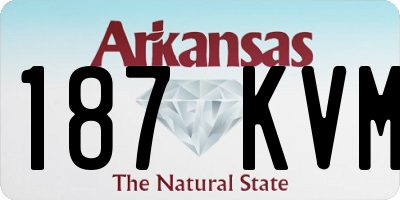 AR license plate 187KVM