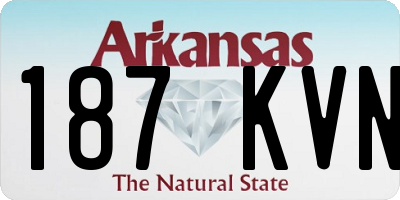AR license plate 187KVN