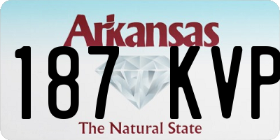 AR license plate 187KVP