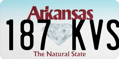 AR license plate 187KVS
