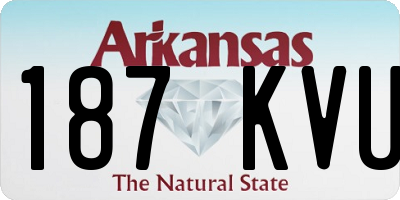 AR license plate 187KVU