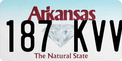 AR license plate 187KVV