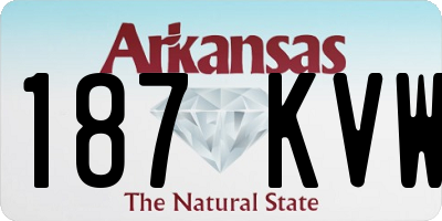 AR license plate 187KVW