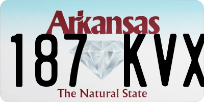 AR license plate 187KVX