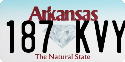AR license plate 187KVY