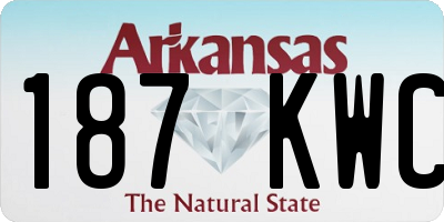 AR license plate 187KWC
