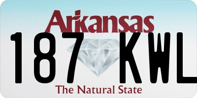 AR license plate 187KWL