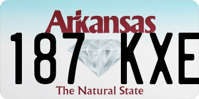 AR license plate 187KXE