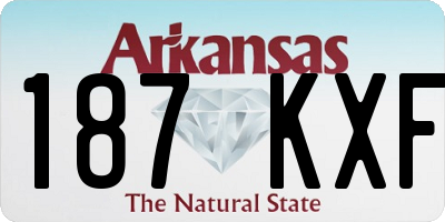 AR license plate 187KXF