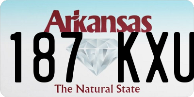 AR license plate 187KXU