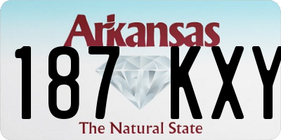AR license plate 187KXY
