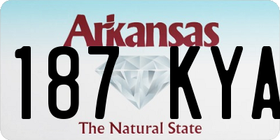 AR license plate 187KYA
