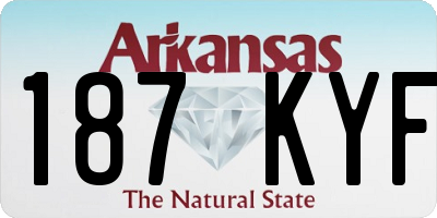 AR license plate 187KYF