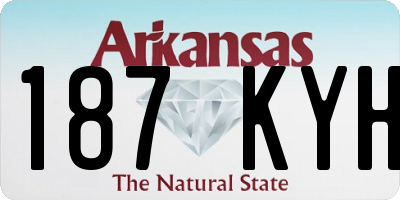 AR license plate 187KYH