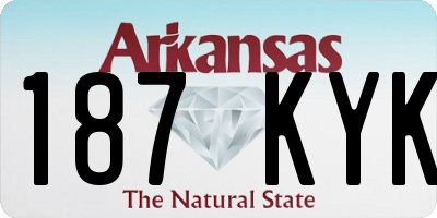AR license plate 187KYK
