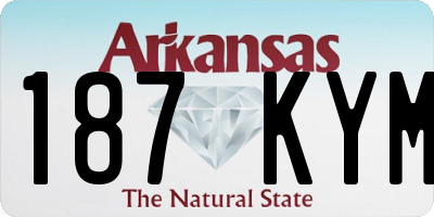 AR license plate 187KYM