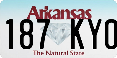 AR license plate 187KYO