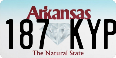 AR license plate 187KYP