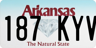 AR license plate 187KYV