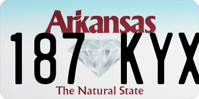 AR license plate 187KYX