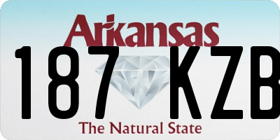 AR license plate 187KZB