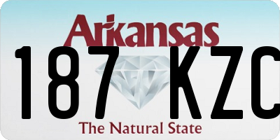 AR license plate 187KZC