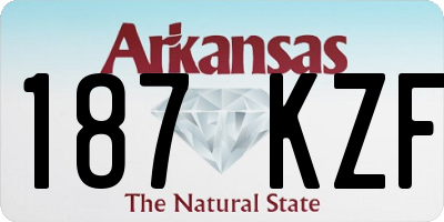 AR license plate 187KZF