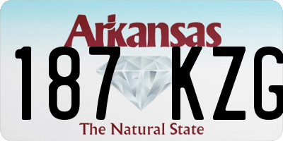 AR license plate 187KZG