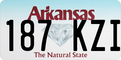 AR license plate 187KZI