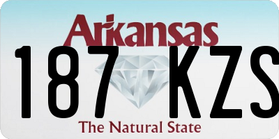 AR license plate 187KZS