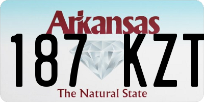 AR license plate 187KZT