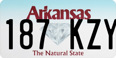 AR license plate 187KZY