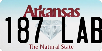 AR license plate 187LAB